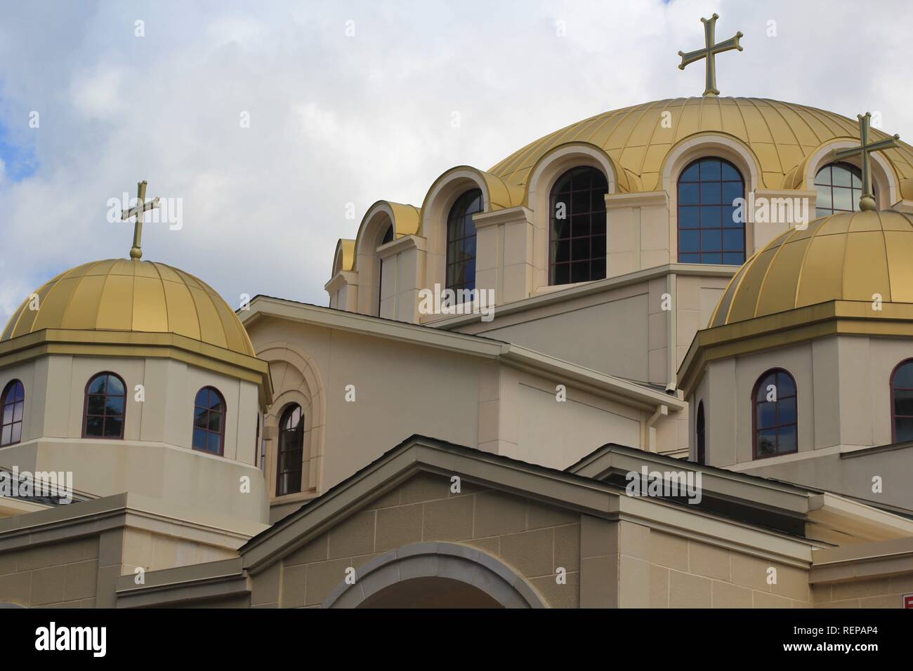 Greek Church Stock Photo