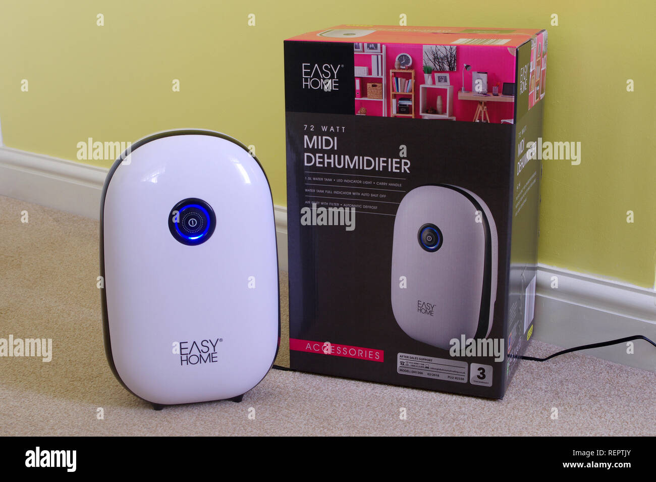 Easy Home Midi Dehumidifier Appliance in a Home Setting, UK Stock Photo -  Alamy