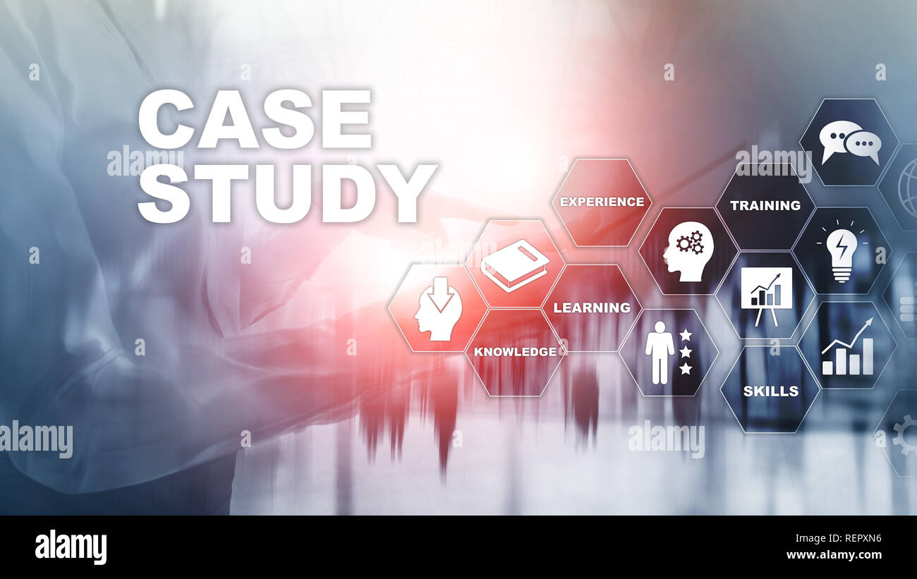 Case Study. Business, internet and tehcnology concept. Stock Photo