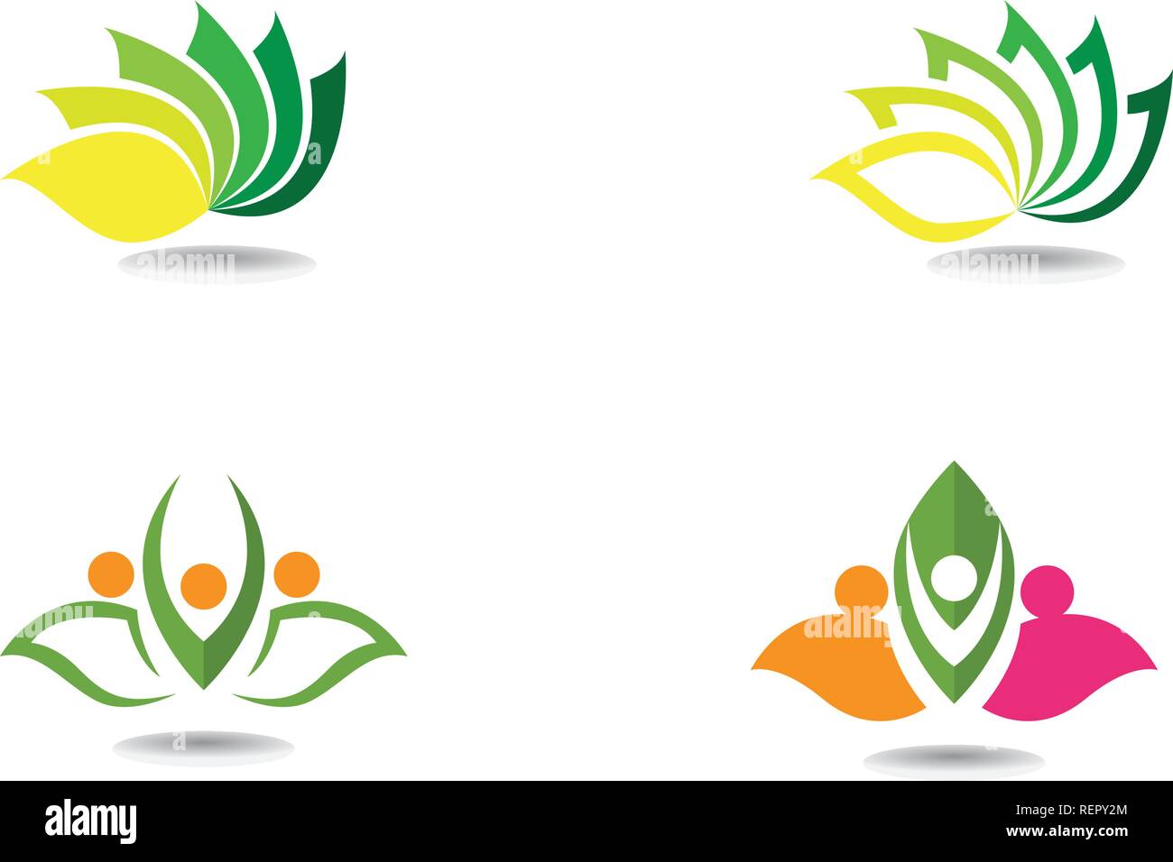 Beauty Vector Lotus Flowers Design Logo Template Icon Stock Vector Beauty Vector Lotus Flowers Design Logo Template Icon Stock Vector