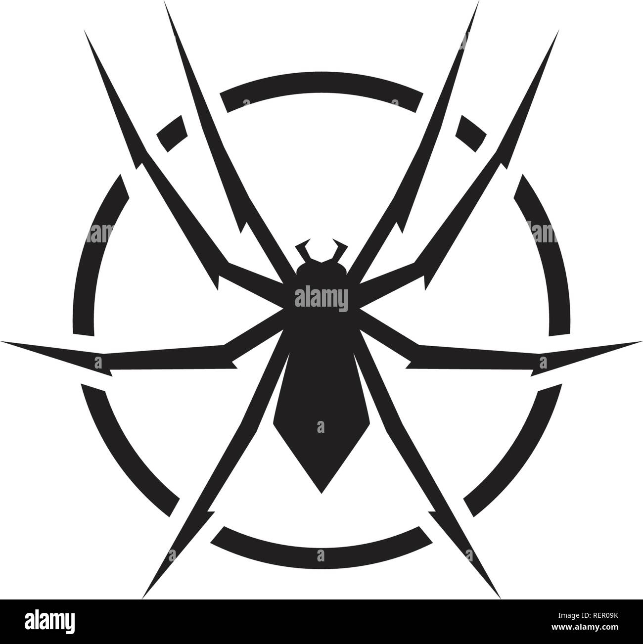 Spider logo vector illustration Stock Vector Image & Art Alamy