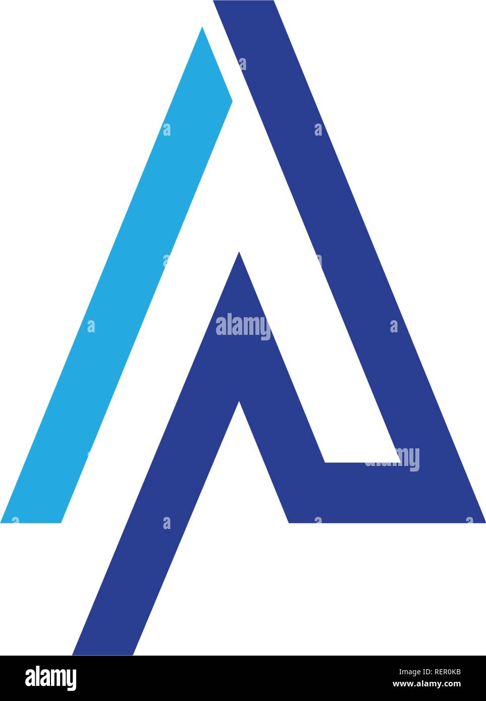 A Letter Logo Business Template Vector icon Stock Vector Image & Art ...