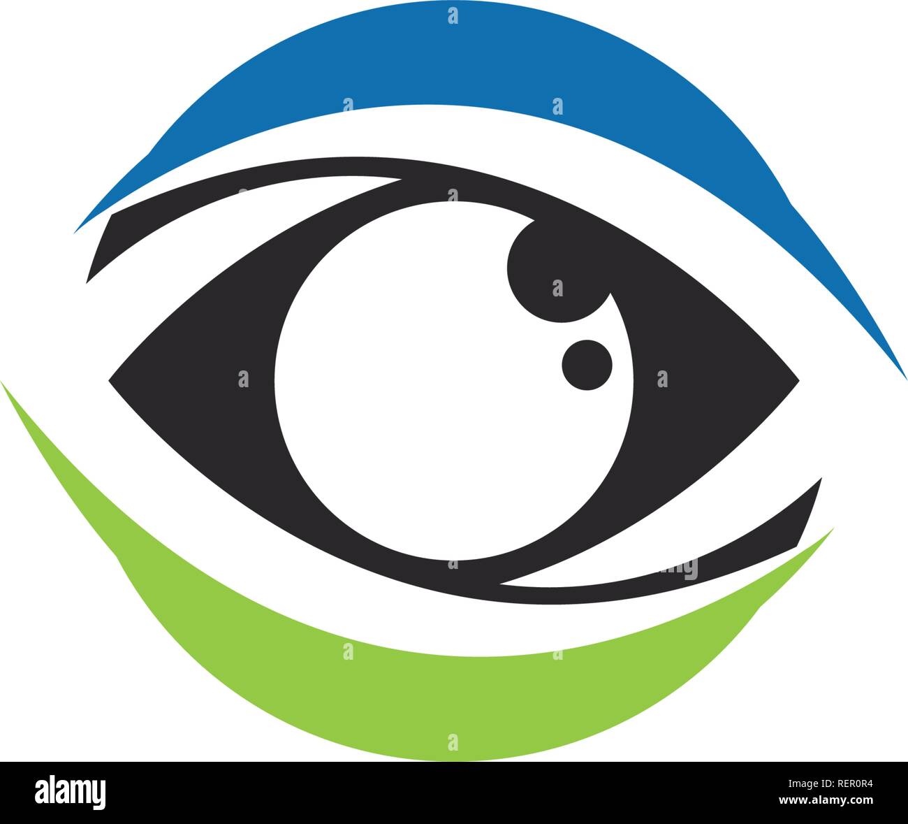 Eye care logo and symbols template vector icons app Stock Vector Image ...