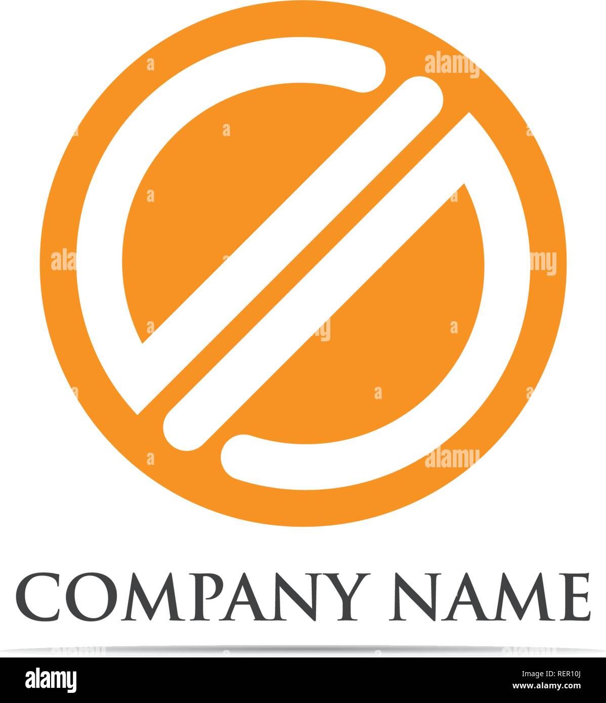 vortex circle logo and symbols template icons Stock Vector