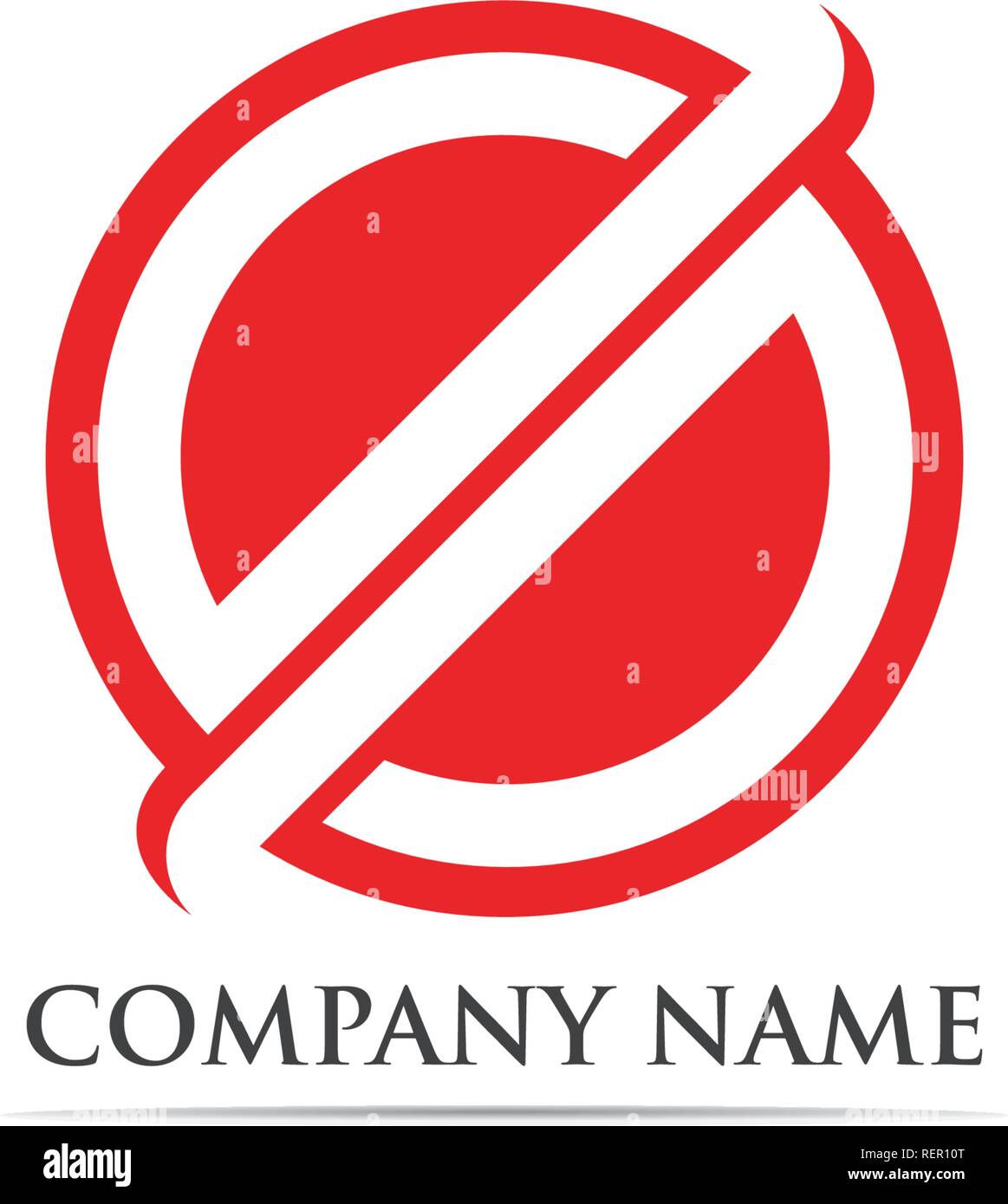 vortex circle logo and symbols template icons Stock Vector