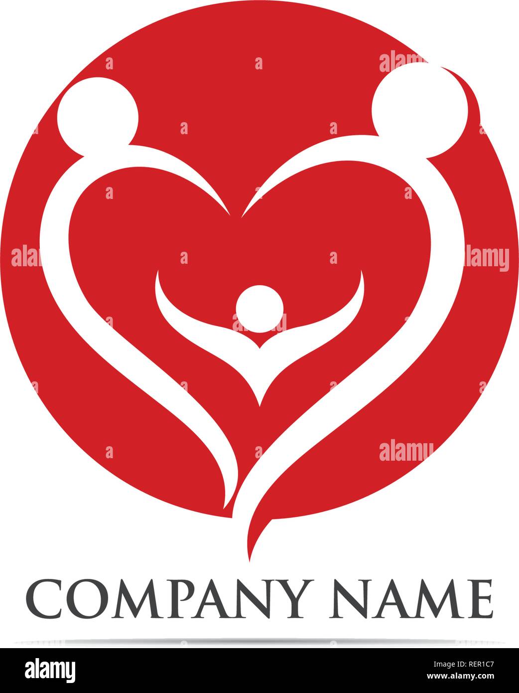 Love heart red logo and symbol Stock Vector Image & Art - Alamy