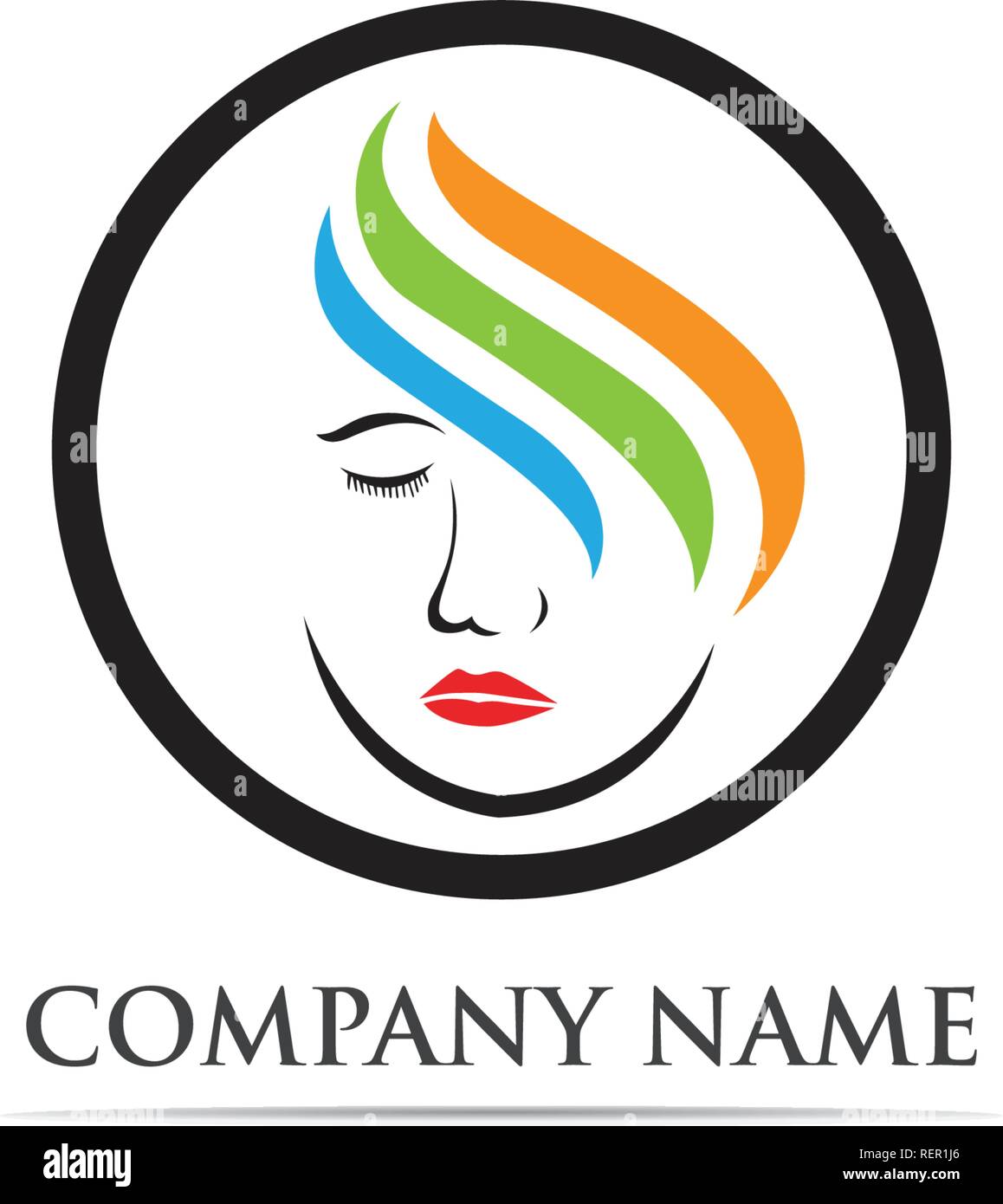 Beauty Salon Logo Vector Stock Vector Image And Art Alamy