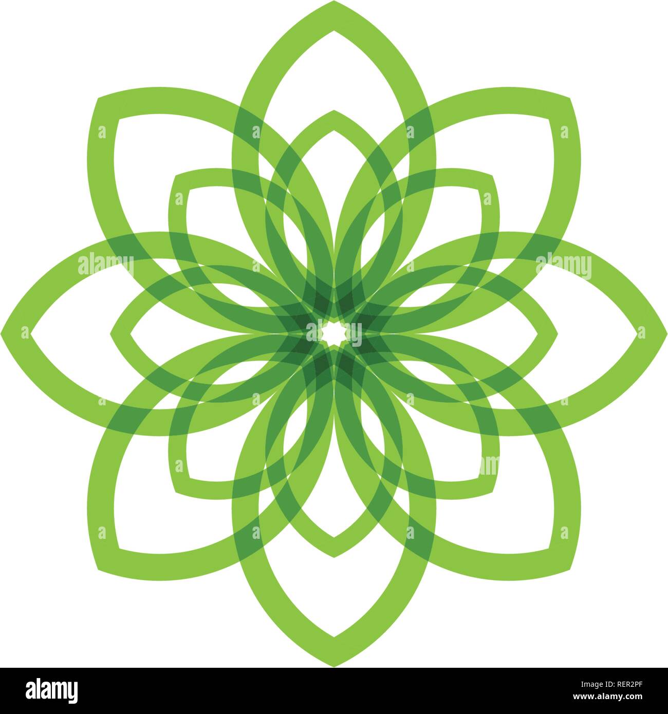 leaf green nature logo and symbol template Vector Stock Vector Image ...