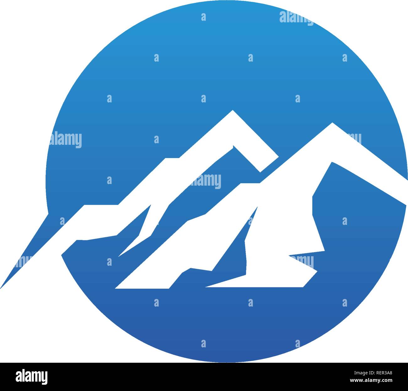 Mountain  Vector logo template Stock Vector