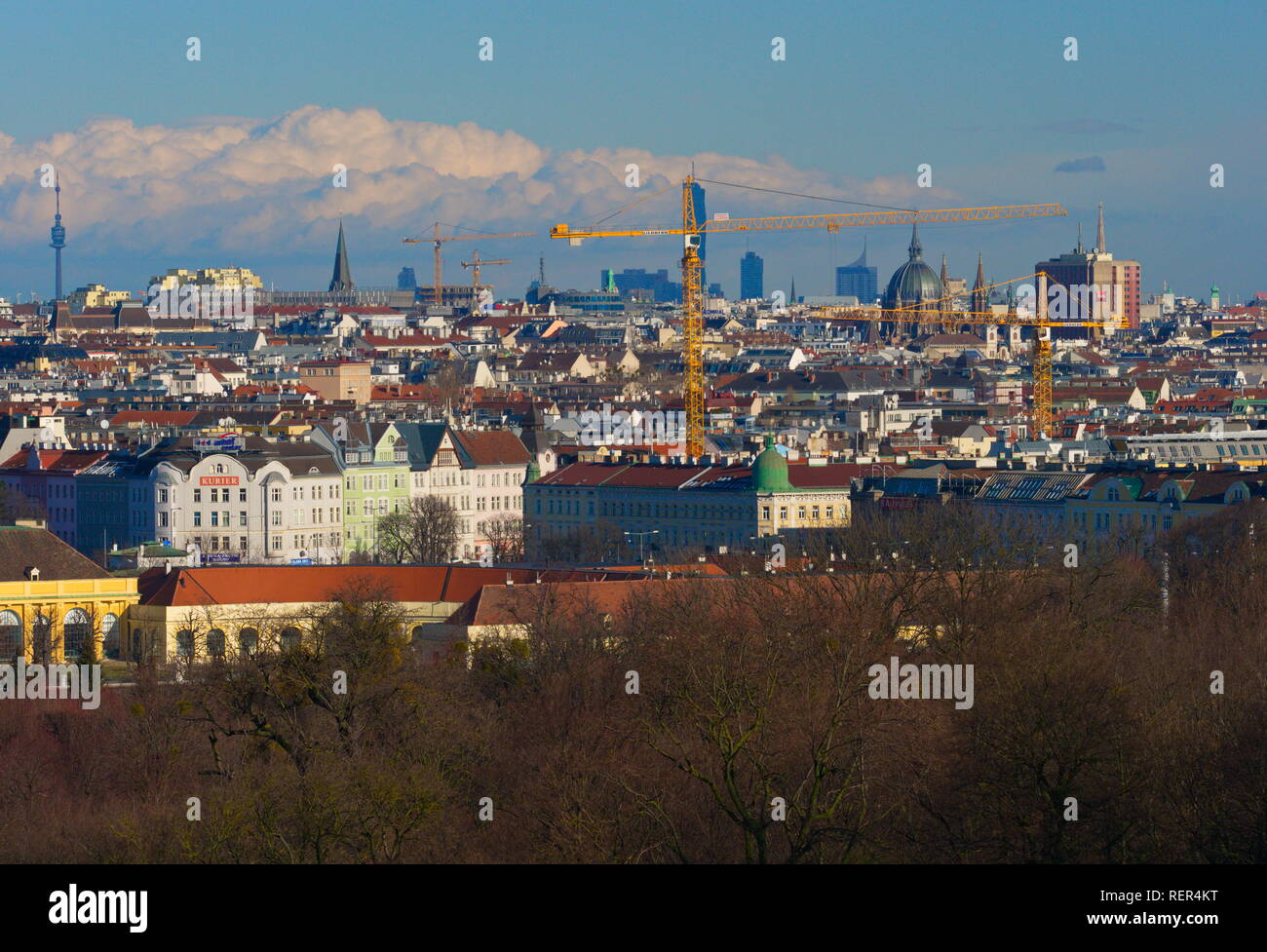 City of Vienna in January Stock Photo
