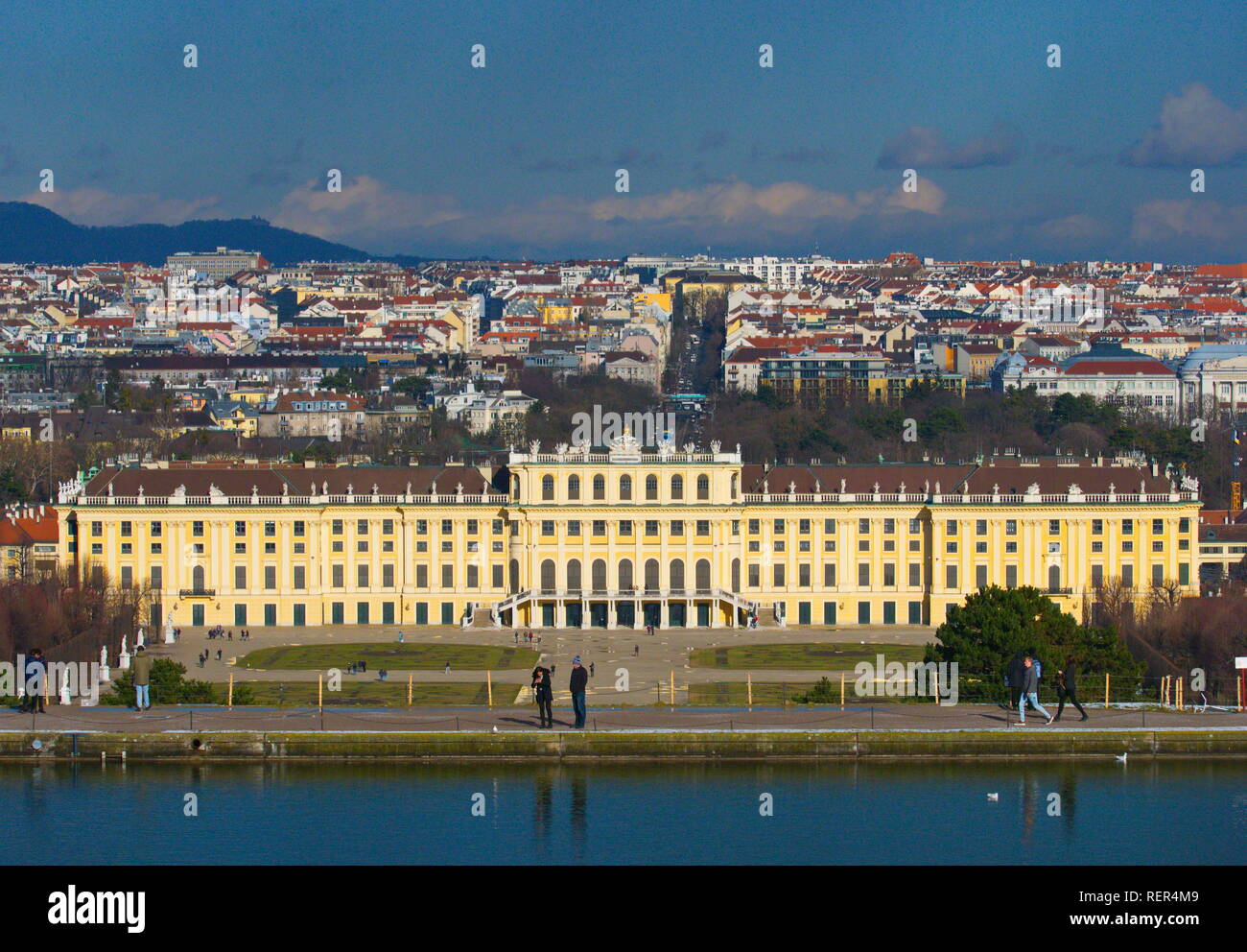 City of Vienna in January Stock Photo