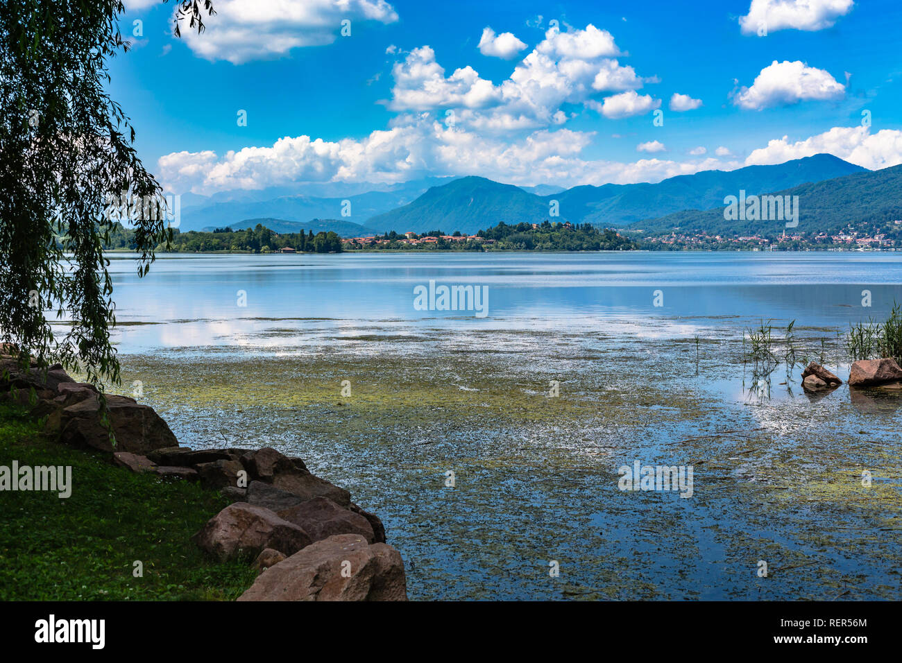 Lake Varese Stock Photo