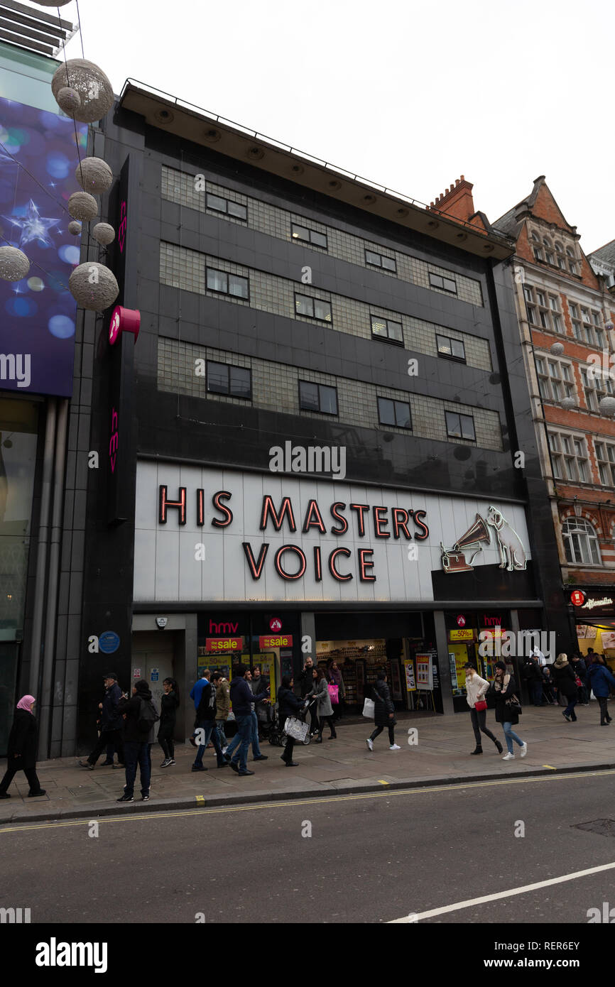 HMV Oxford Street, London Stock Photo Alamy