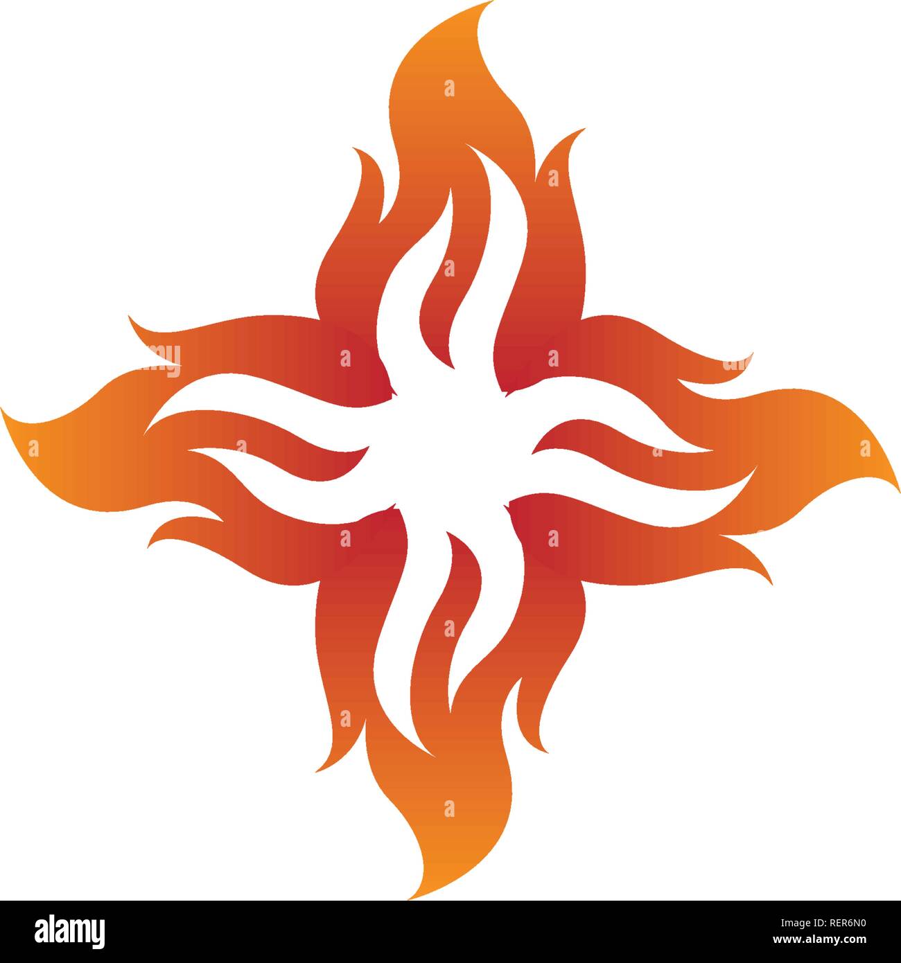 Fire vector icon Stock Vector Image & Art - Alamy