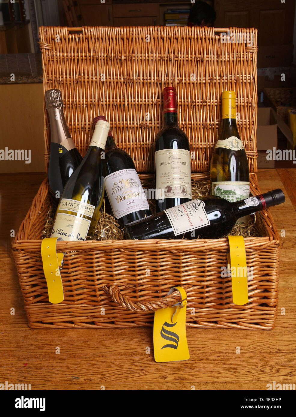 Selfridges wine hamper Stock Photo Alamy