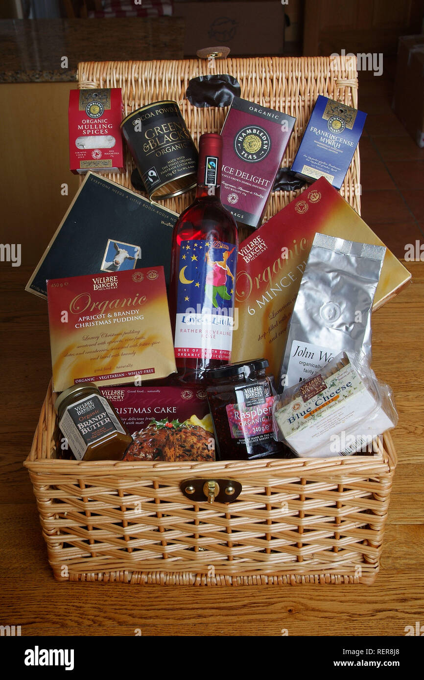 Village bakery hamper Stock Photo Alamy