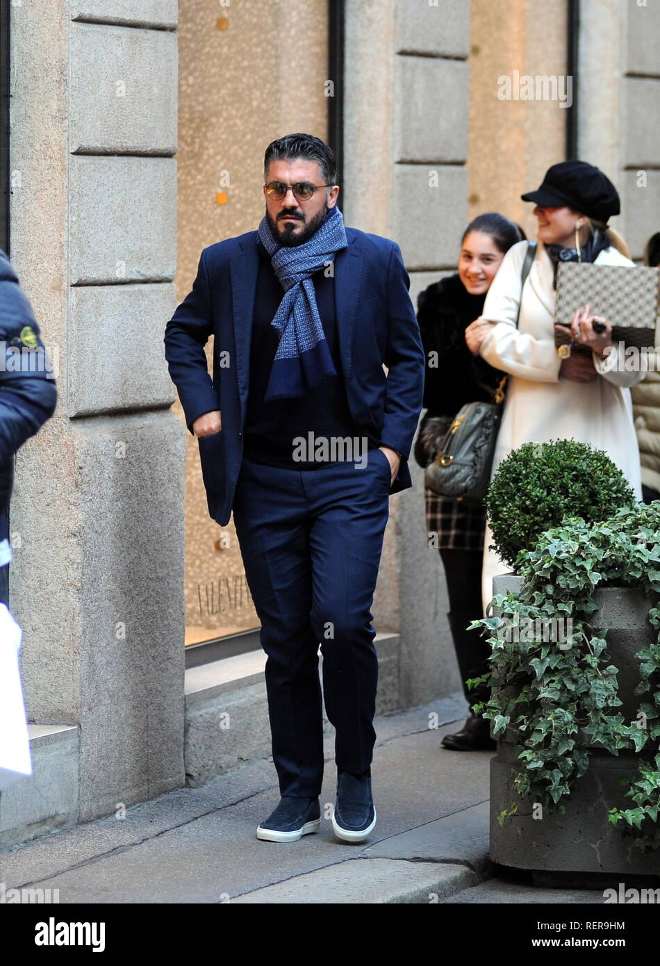 pix Rino Gattuso Wife https www alamy com milan rino gattuso with the whole family for lunch in the center the coach of milan rino gattuso leaves the restaurant with the whole family after having lunch at the salumaio di montenapoleone rino gattuso with his wife monica and his children takes a short walk to reach the car which led by a friend will take them home shortly before however a beggar asked for an offer to rino gattuso who gave a banknote from his friend image232852416 html