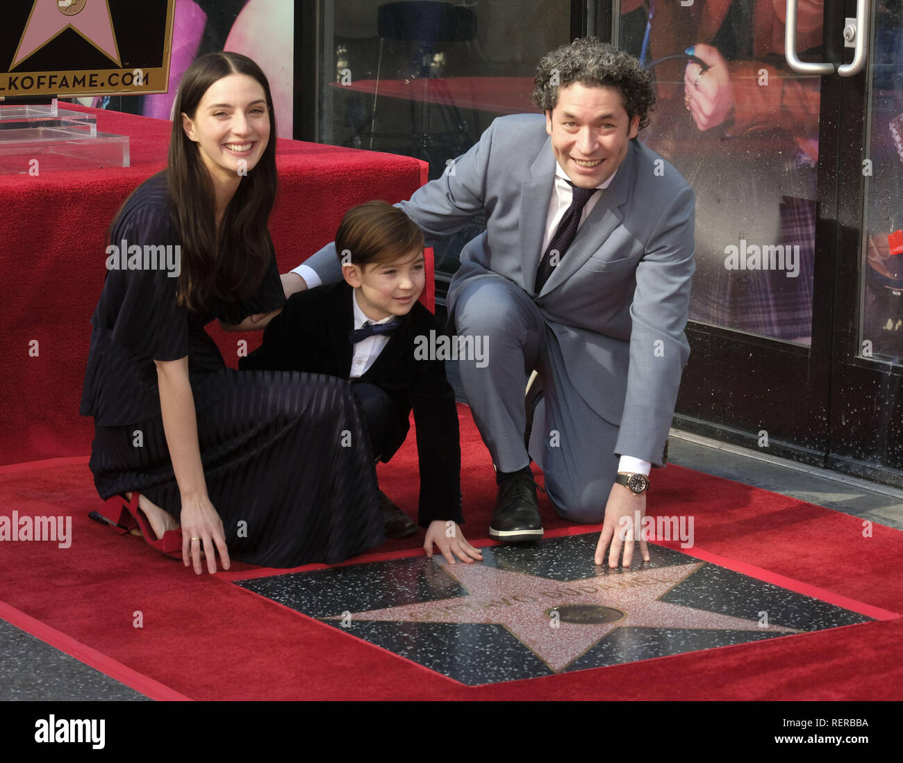 Gustavo Dudamel and his wife Maria Valverde attend Gustavo