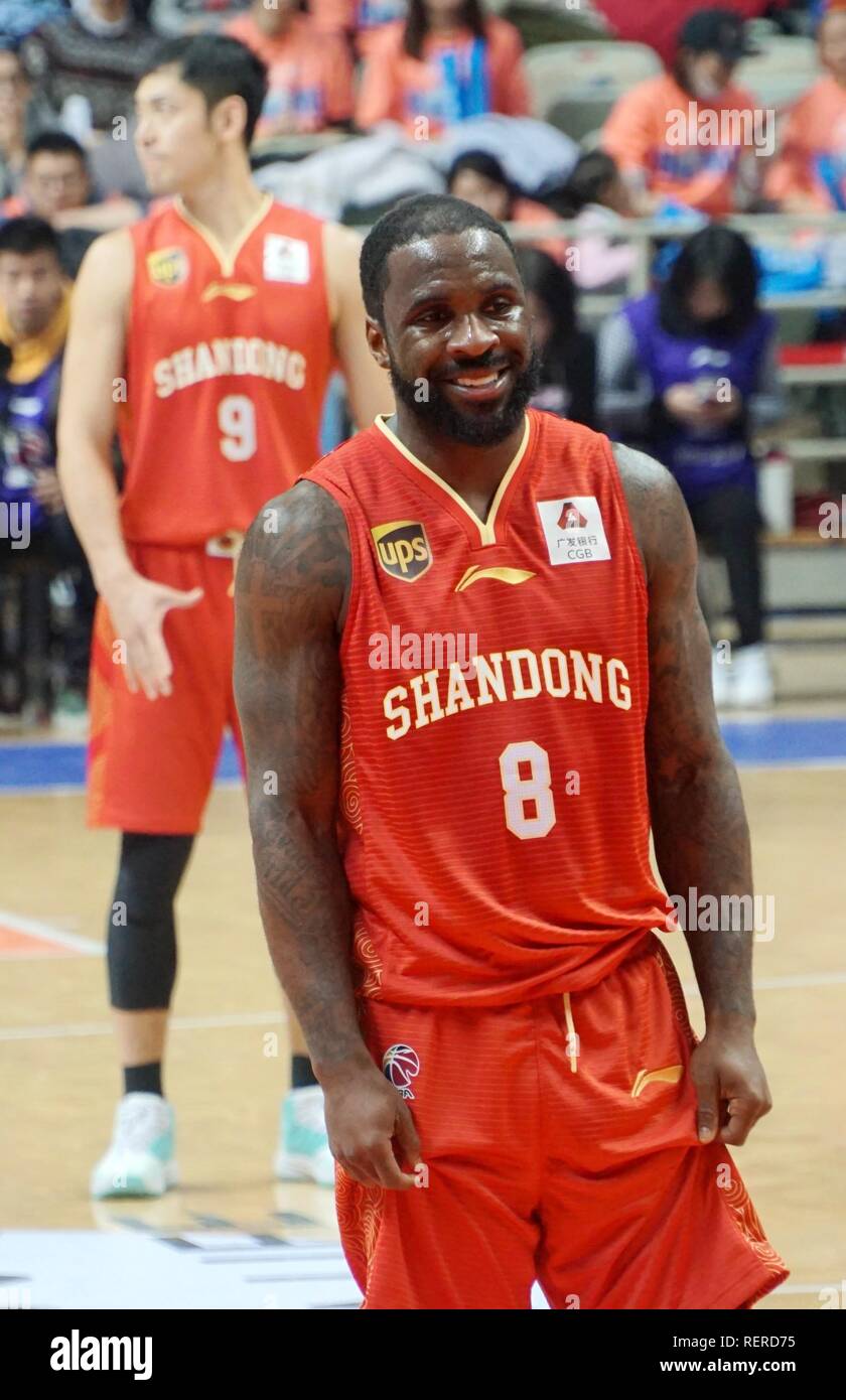 Shanghai, Shanghai, China. 23rd Jan, 2019. Shanghai, CHINA-Shandong West  King Basketball Team defeats Shanghai Sharks