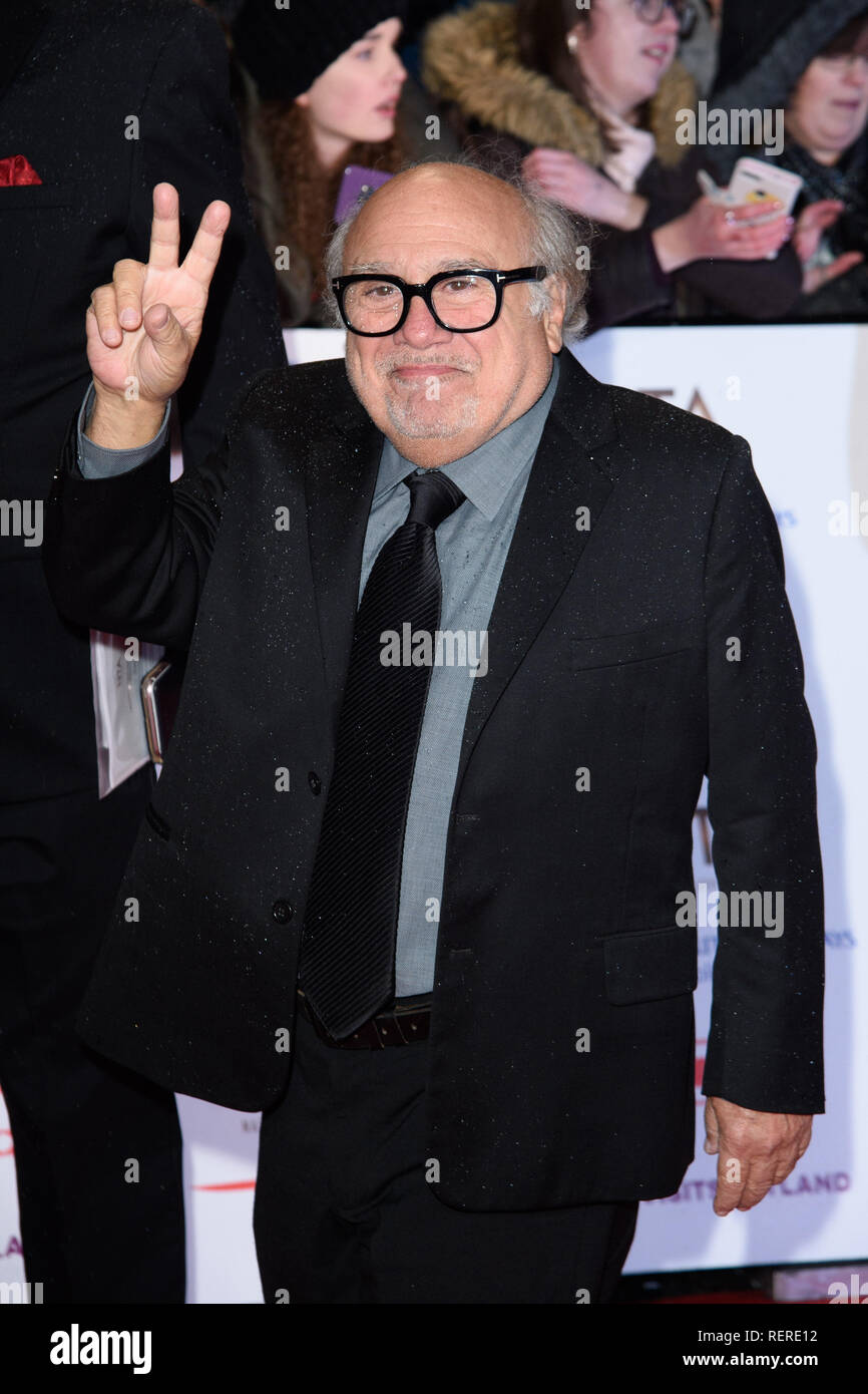 LONDON, UK. January 22, 2019: Danny Devito at the National TV Awards 2019 at the O2 Arena, London. Picture: Steve Vas/Featureflash Stock Photo