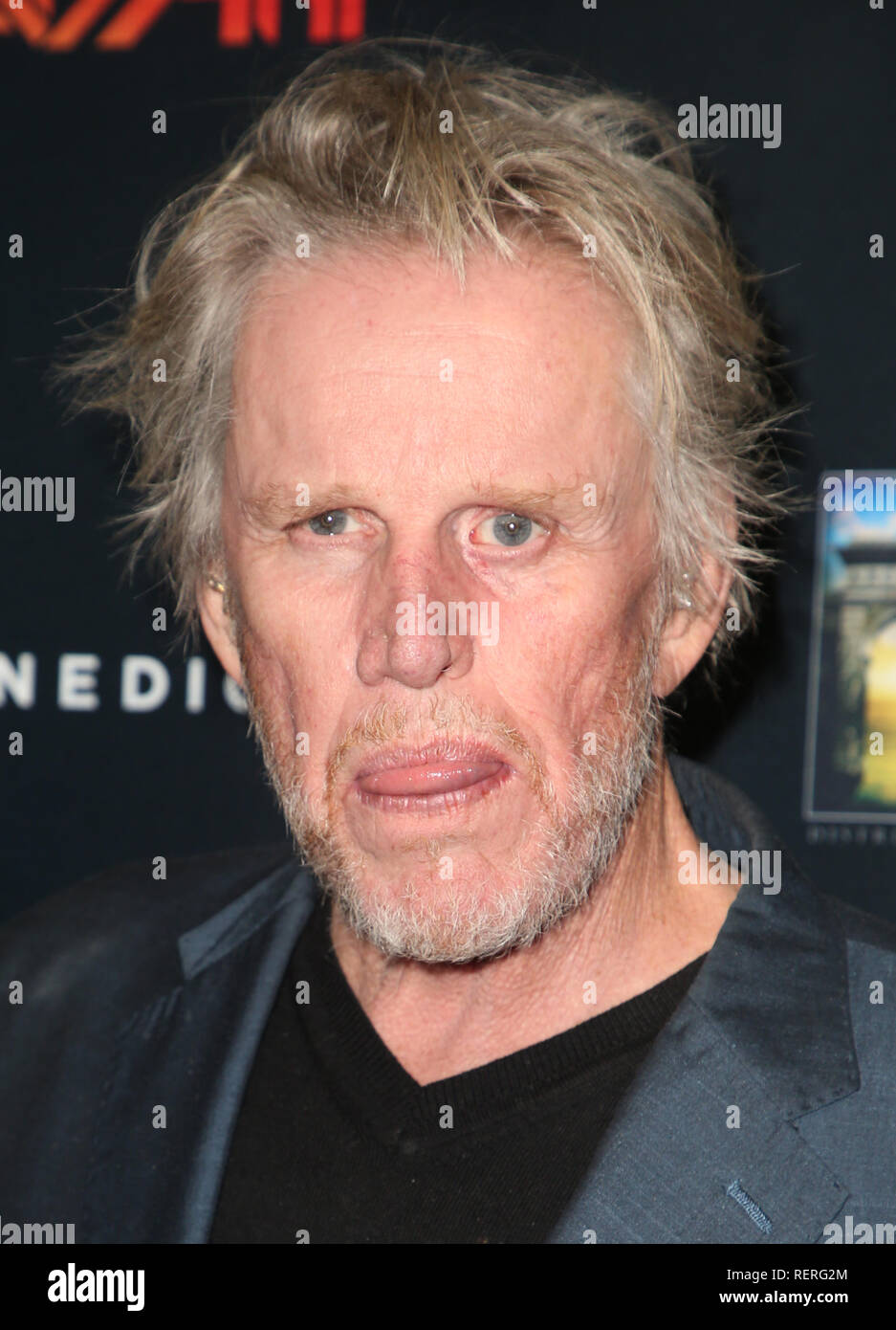 Hollywood, Ca. 22nd Jan, 2019. Gary Busey, at the LA Premiere Screening