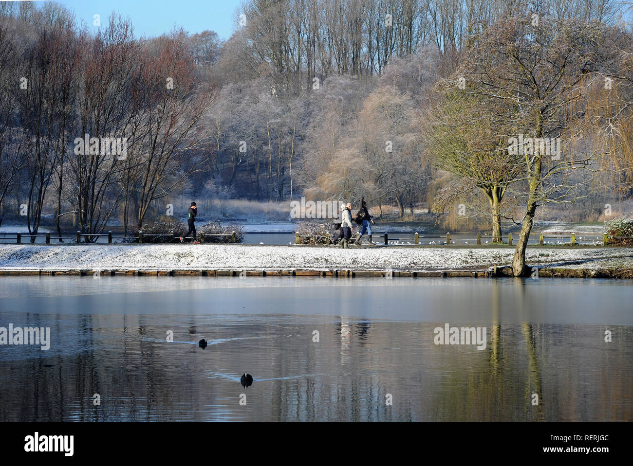 Bolton, Lancashire. 23rd Jan 2019. UK Weather Freezing overnight