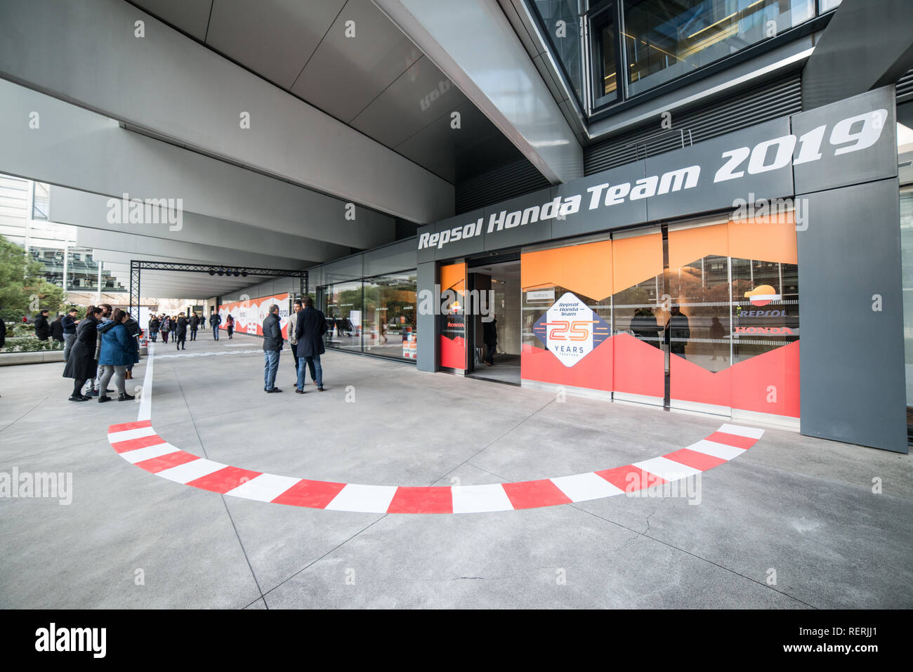 Repsol Campus, Madrid Spain. 23rd January, 2019. Honda HRC Moto GP team Presentation. Credit: Alessandro Avondo/Alamy Live News Stock Photo