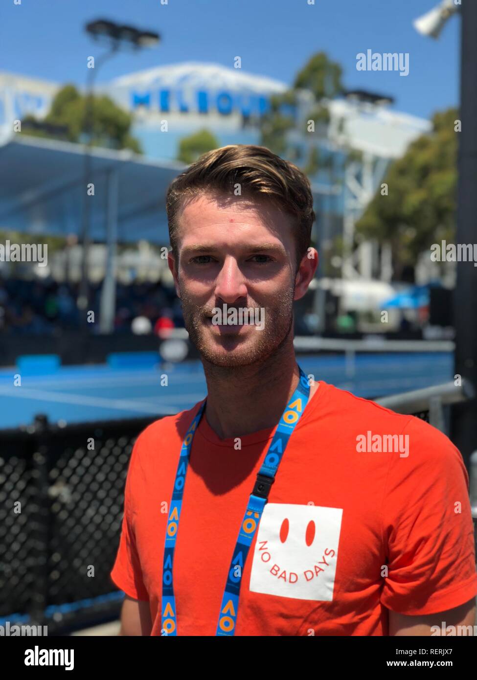 MELBOURNE , Australian Open . 23-01-2019 , Stijn de Gier, coach