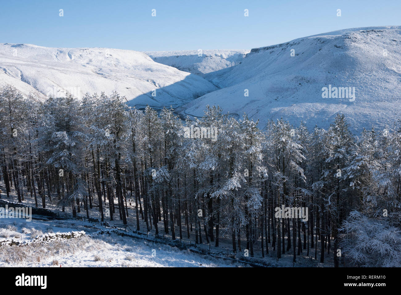 Saddleworth Moor, Greater Manchester 23rd Jan 2019, UK Weather.Sunny