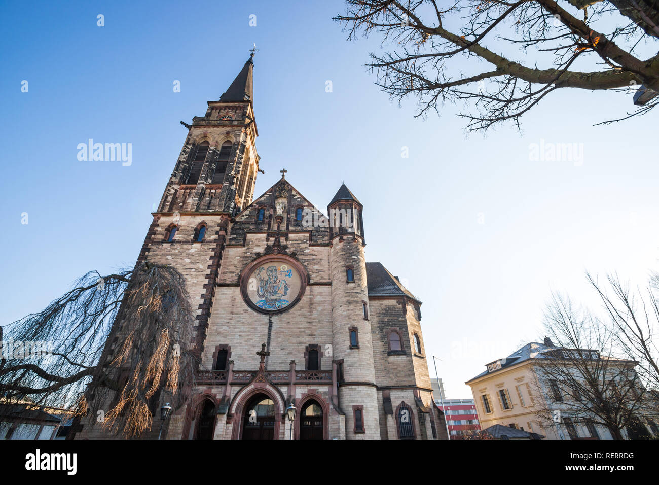 neuwied historic city near the rhine river in Rhineland Palatinate germany Stock Photo
