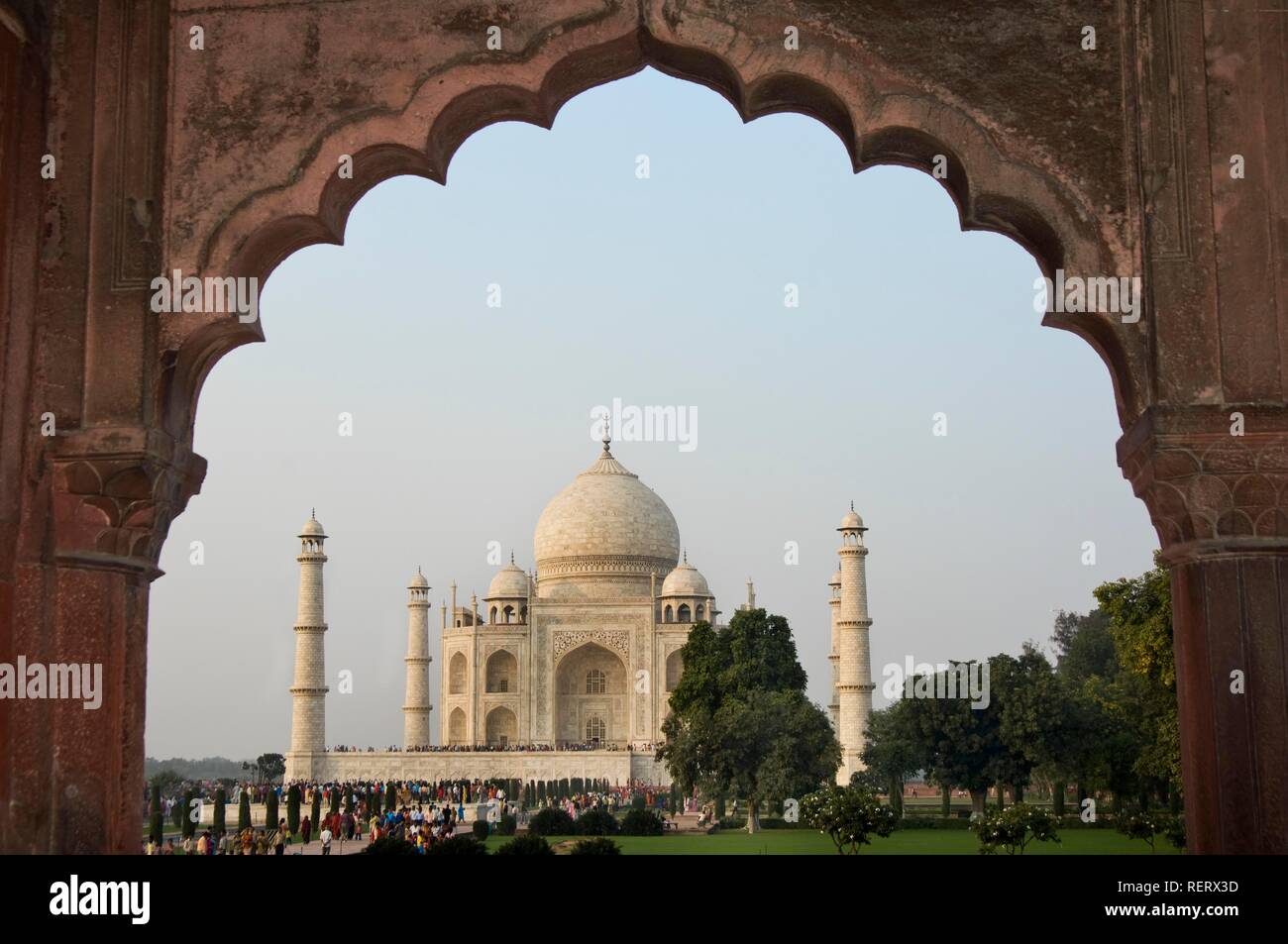 Taj Mahal, UNESCO World Heritage Site, Agra, Uttar Pradesh, India, South Asia Stock Photo