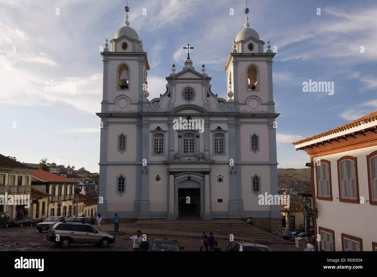 Santo Antonio Cathedral, Diamantina, UNESCO World Heritage Site, Minas Gerais, Brazil, South America Stock Photo