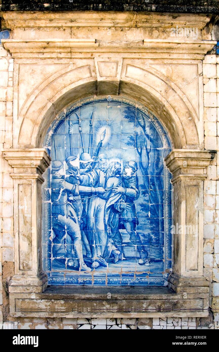 São Francisco Church, Azulejos, painted tile, João Pessoa City, Paraiba, Brazil, South America Stock Photo