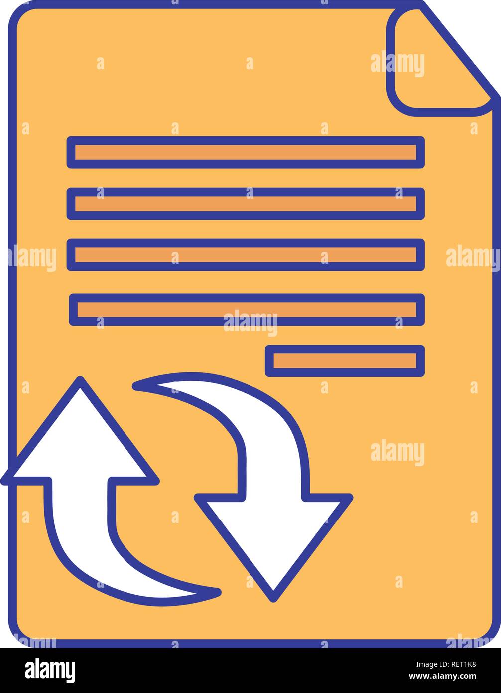 file sheet isolated icon Stock Vector Image & Art - Alamy