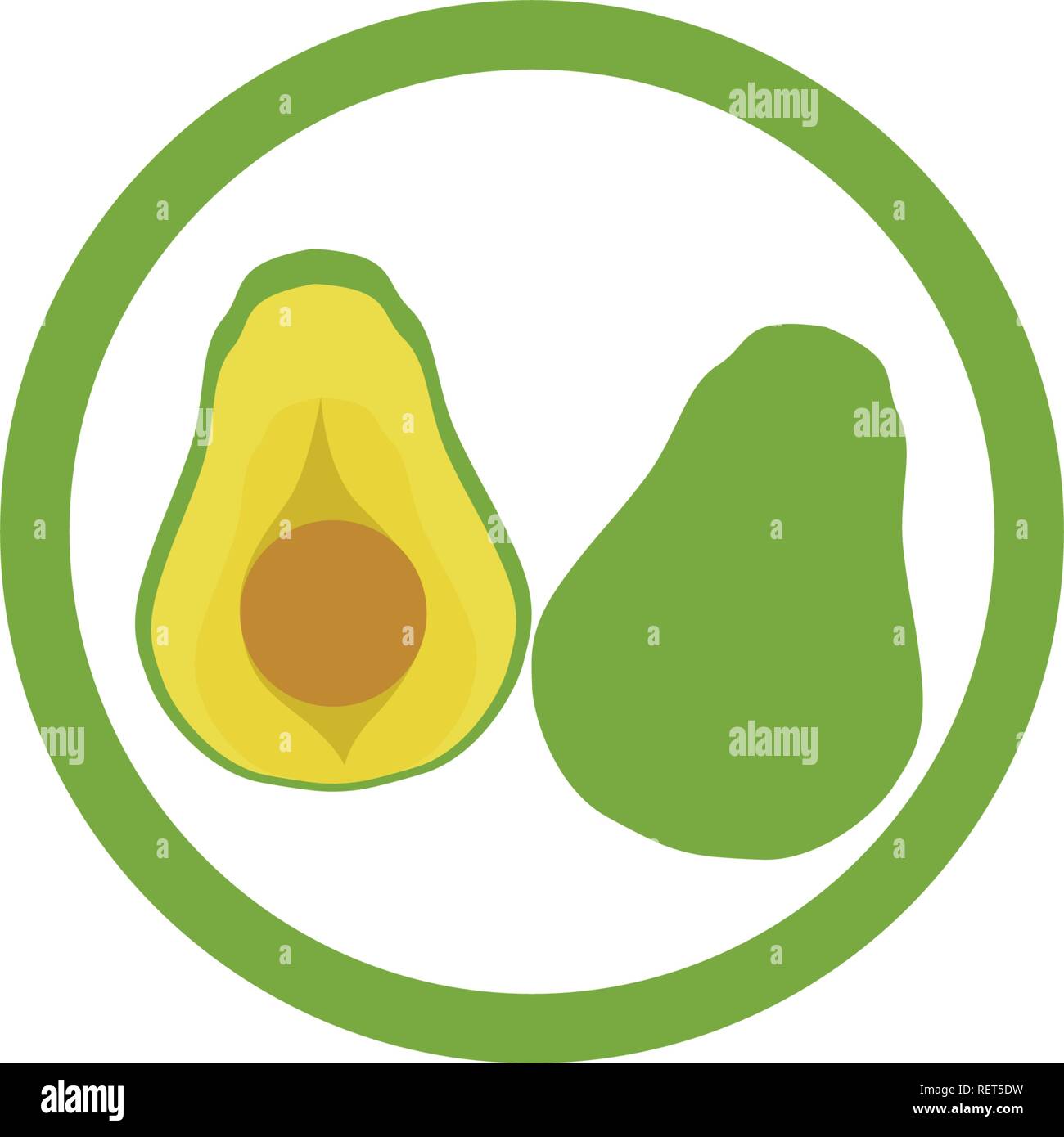 avocado vector template logo and symbol Stock Vector Image & Art Alamy