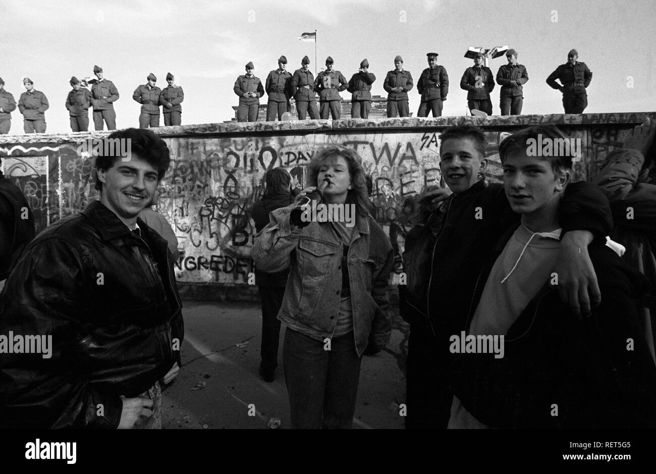 Fall of the Berlin Wall, Berlin Stock Photo