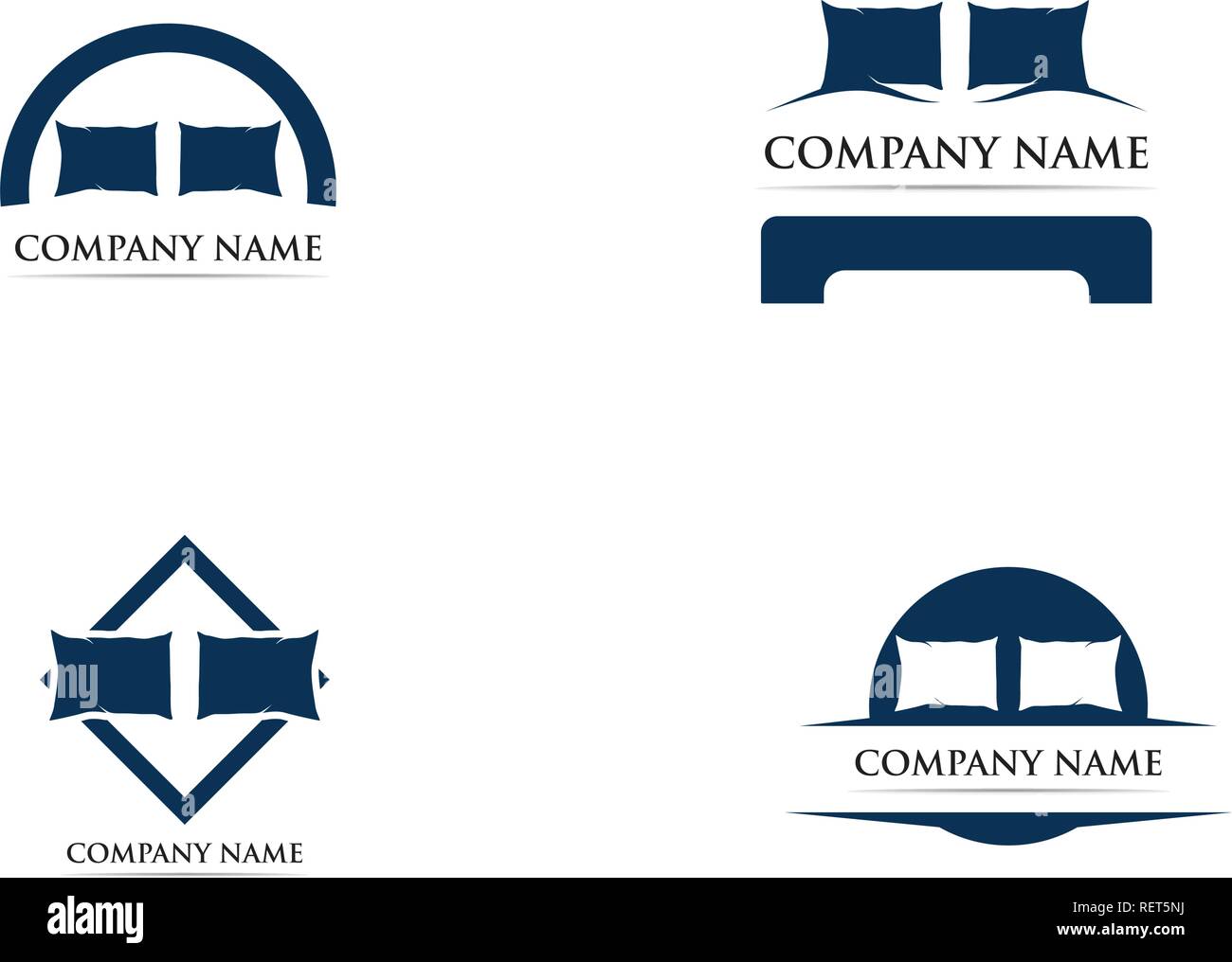 Bed logo vector template Stock Vector Image & Art Alamy