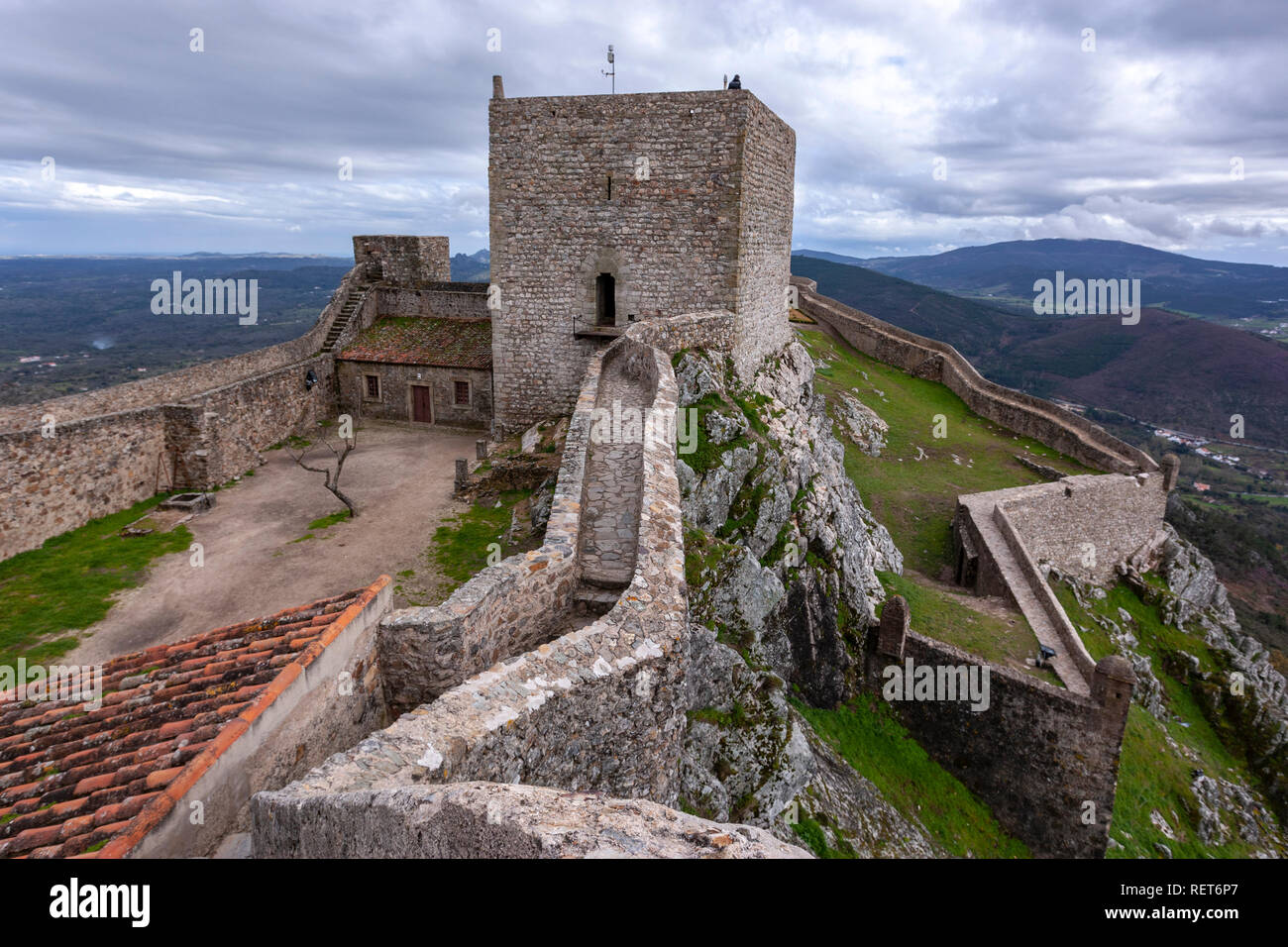 Marvão castle, Alto Alentejo, Portugal Stock Photo