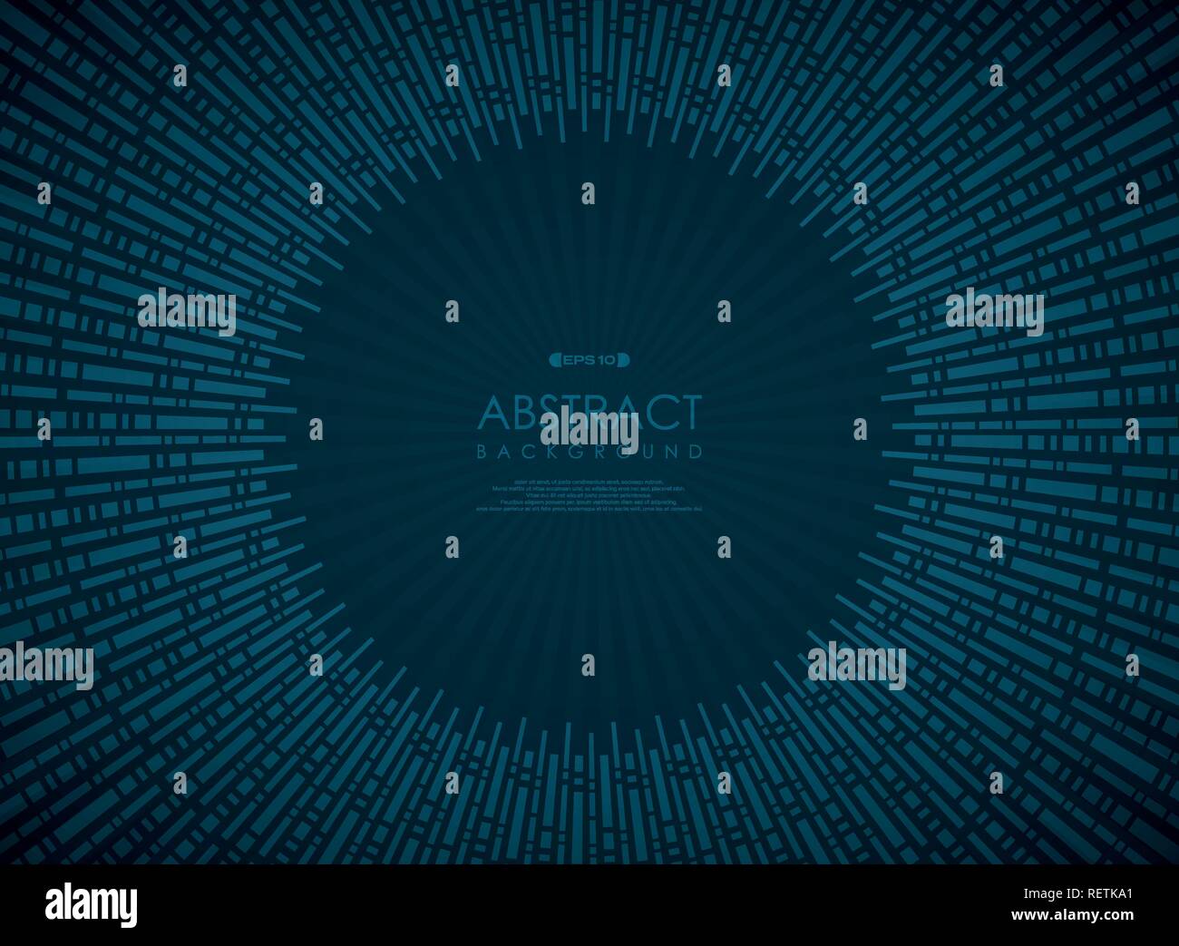 Abstract technology circle blue gradient geometric pattern, vector ...