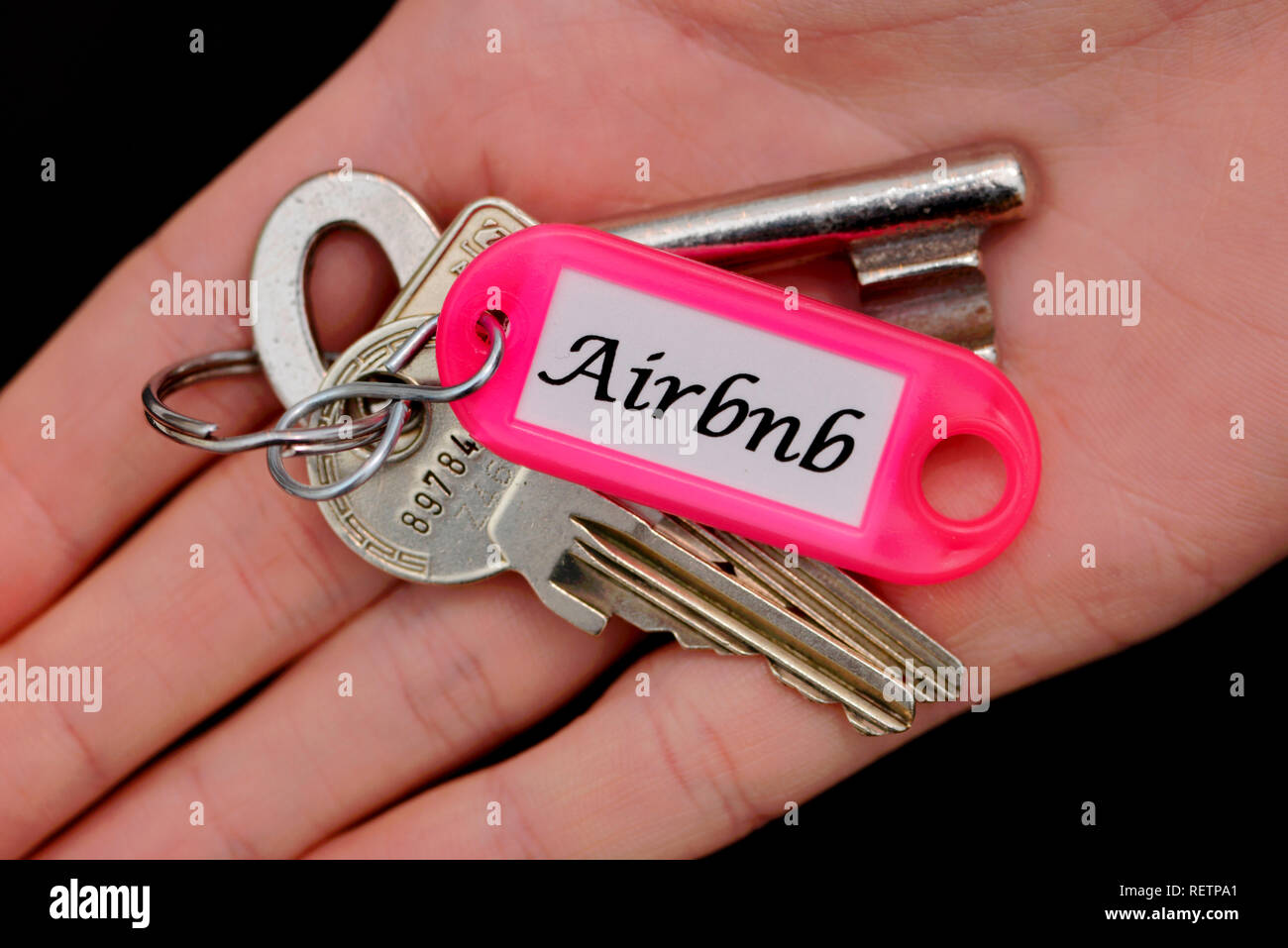 keys for holiday apartment, Airbnb Stock Photo