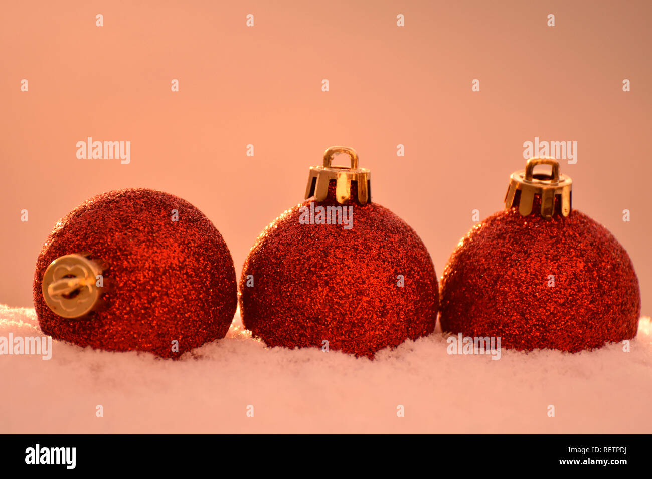 Christmas tree ornaments Stock Photo