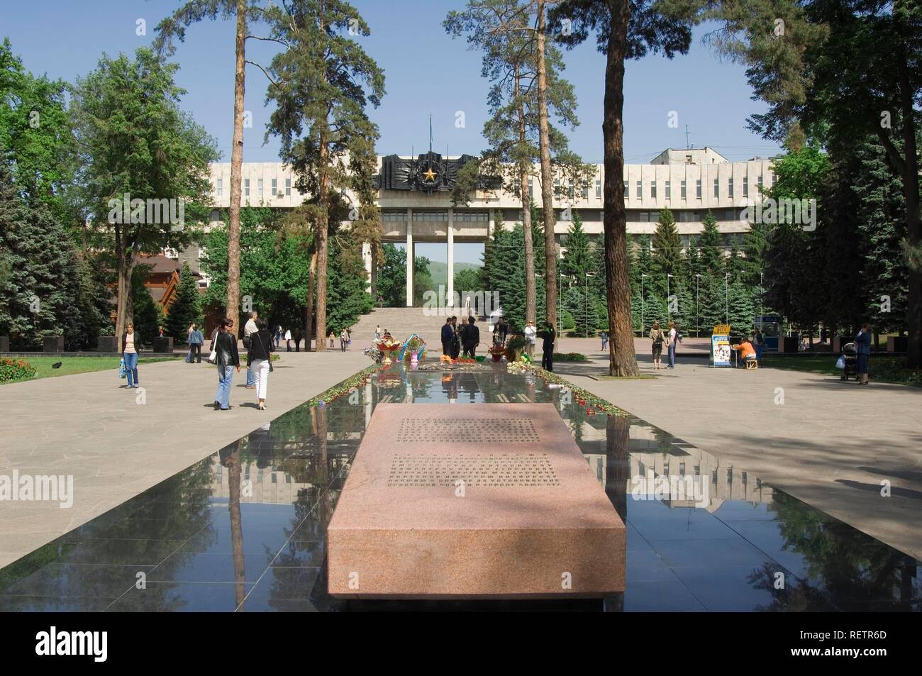 World War II memorial, Panfilov Park, Almaty, Kazakhstan Stock Photo ...