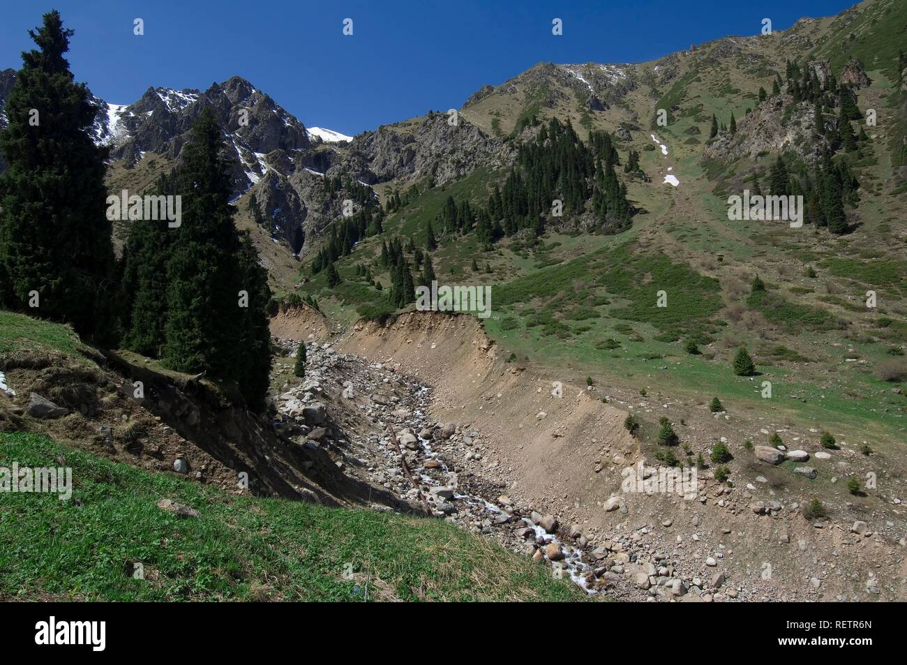 Shymbulak, Chimbulak, ski resort, Almaty, Kazakhstan Stock Photo