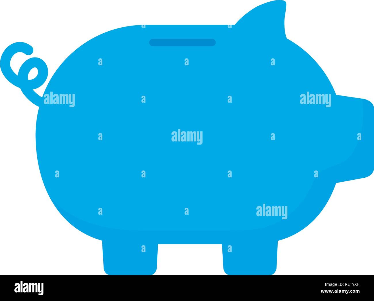 piggy bank icon over white background, vector illustration Stock Vector ...