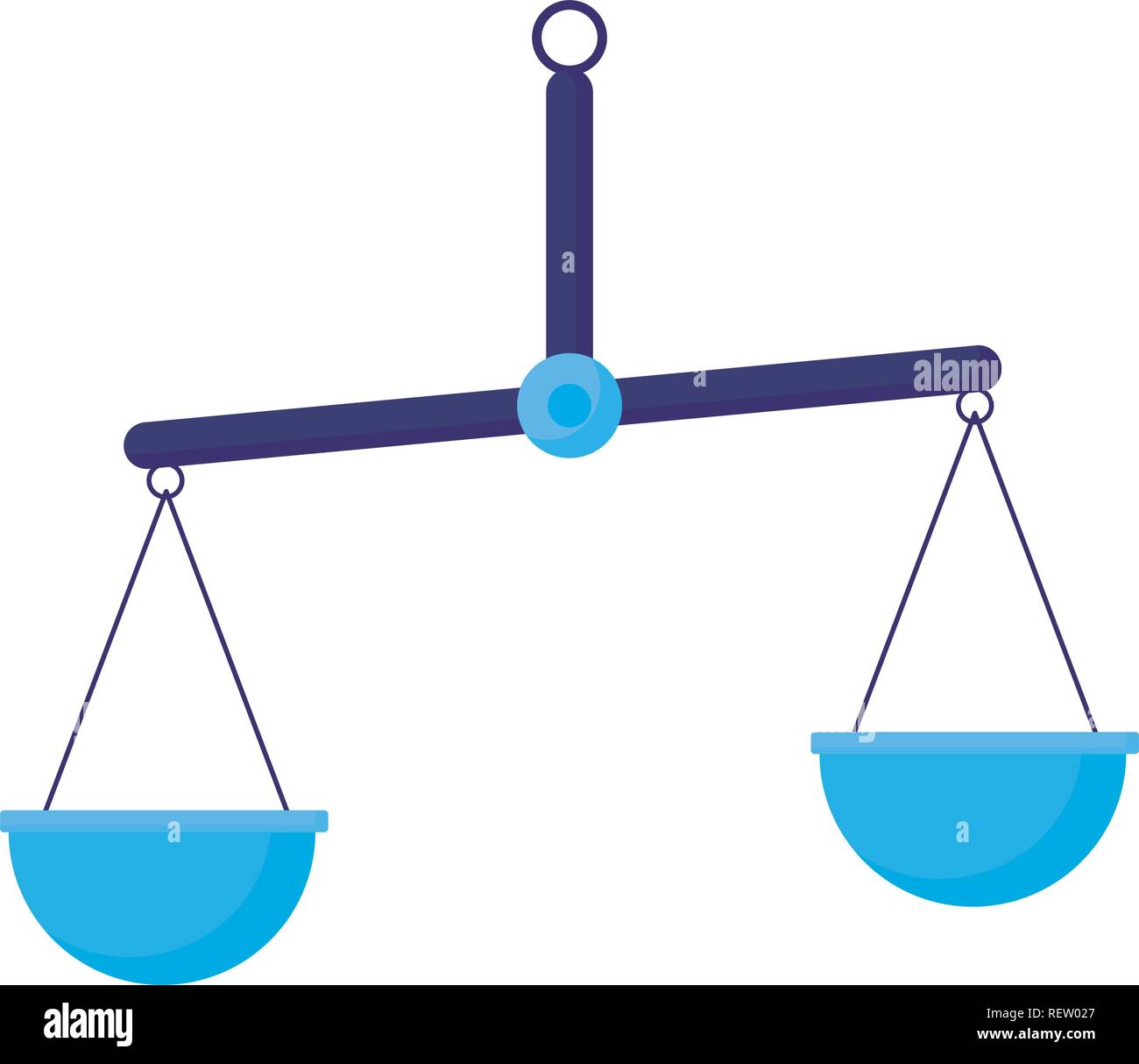 scale icon over white background, vector illustration Stock Vector ...