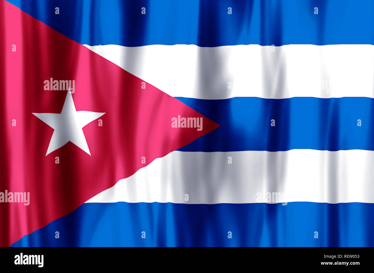 Cuban Texture Cuba stylish waving and closeup flag illustration. Perfect for ...