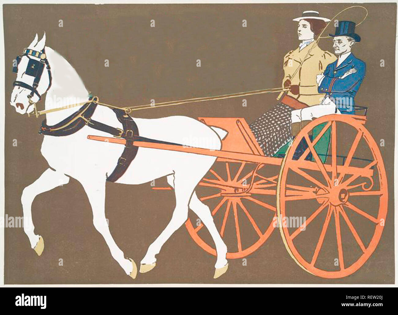 vintage equine transportation and working horse example illustration