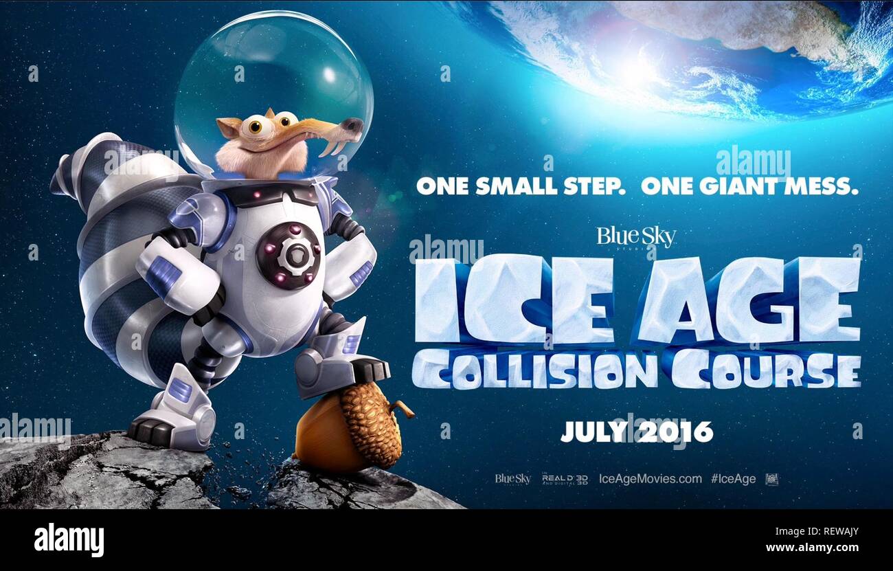 Scrat Poster Film Ice Age Collision Course Ice Age 5 Usa 16 Director Mike Thurmeier Galen T Chu 19 June 16 Sap Allstar Picture Library th Century Fox Warning This Photograph Is
