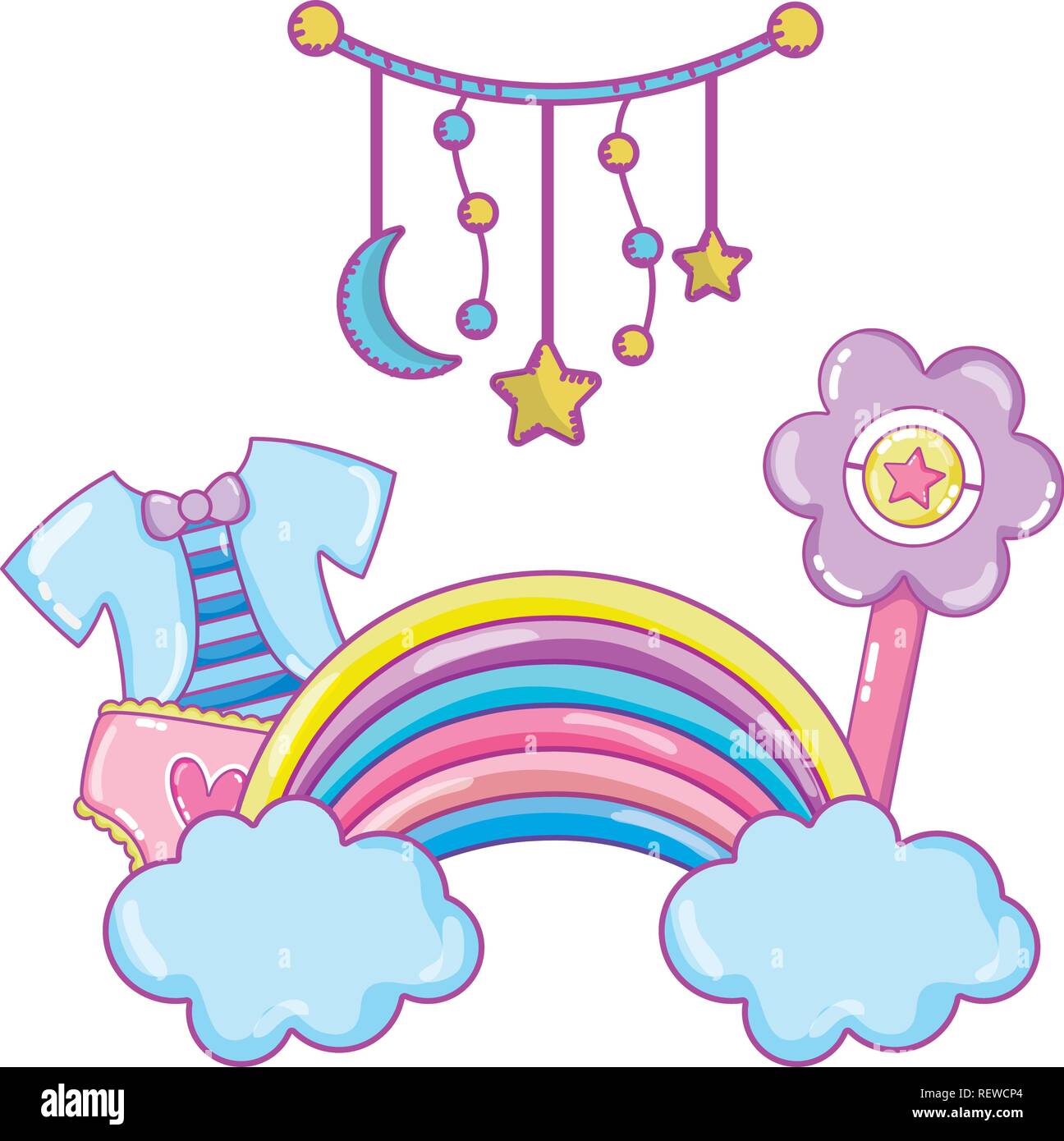 Baby shower cartoon Stock Vector Image & Art Alamy