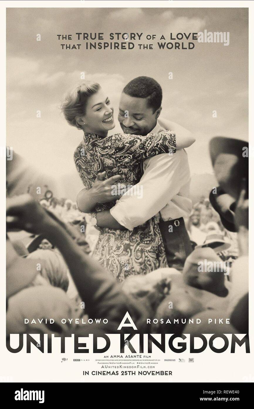 Rosamund Pike David Oyelowo Poster A United Kingdom 2016 Stock Photo Alamy